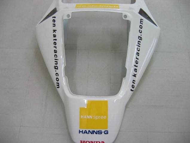 Carenado Moto Honda CBR1000RR 2006-2007 - Blanco Verde Negro Brillante Hannspree 52