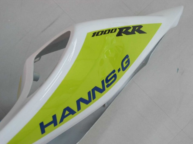 Carenado Moto Honda CBR1000RR 2006-2007 - Blanco Verde Negro Brillante Hannspree 52