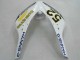 Carenado Moto Honda CBR1000RR 2006-2007 - Blanco Verde Negro Brillante Hannspree 52