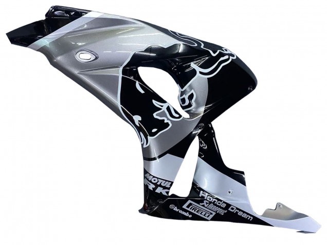 Carenado Moto Honda CBR1000RR 2006-2007 - Plata Negro Brillante Rojo Bull