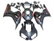 Carenado Moto Honda CBR1000RR 2006-2007 - Negro Mate Rojo Calcomanías