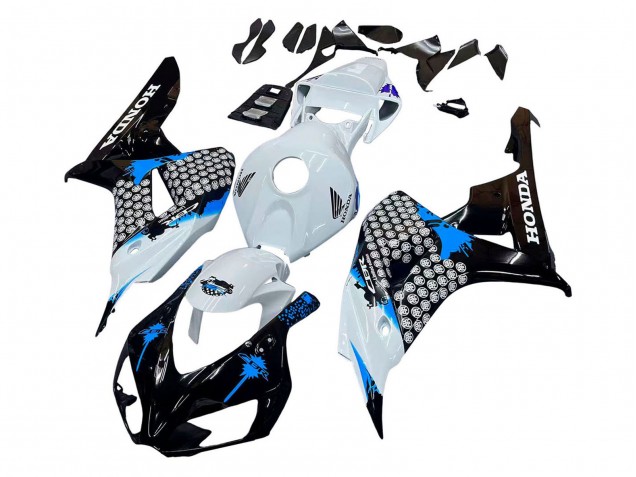 Carenados Moto Honda CBR1000RR 2006-2007 - Blanco Azul Negro Brillante