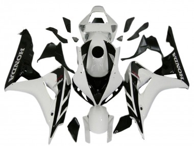 Kits Carenados Moto Honda CBR1000RR 2006-2007 - Blanco Negro Brillante