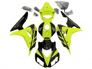 Carenado Moto Honda CBR1000RR 2006-2007 - Amarillo Negro Brillante