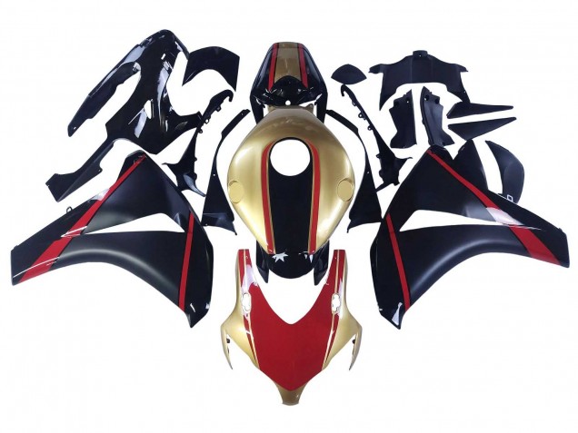 Carenado Moto Honda CBR1000RR 2008-2011 - Oro Rojo Negro Brillante