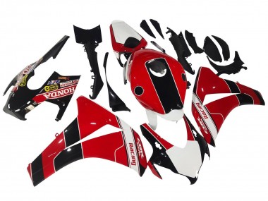 Carenado Moto Honda CBR1000RR 2008-2011 - Rojo Blanco Negro Brillante Carrera