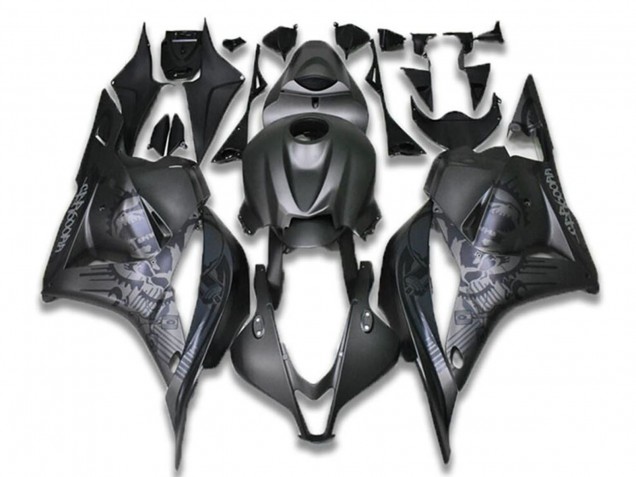 Carenado Moto Honda CBR600RR 2009-2012 - Negro Gris Cráneo