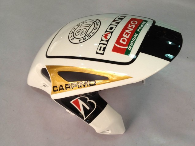 Carenado Moto Honda CBR1000RR 2012-2016 - Blanco Negro Brillante Rizoma Playboy