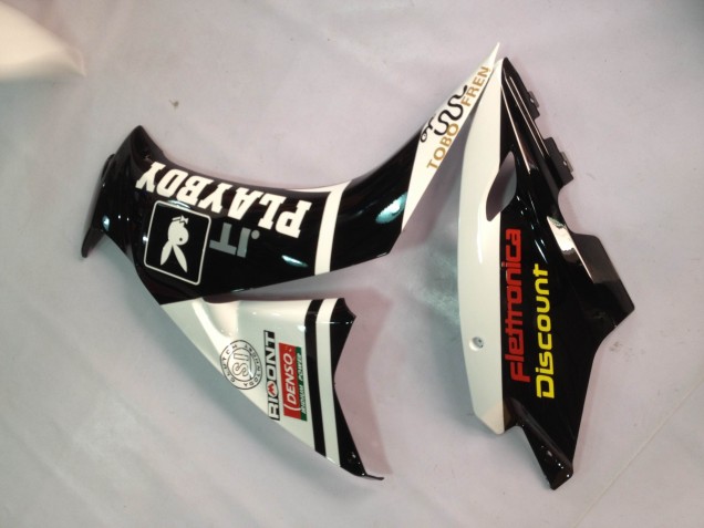 Carenado Moto Honda CBR1000RR 2012-2016 - Blanco Negro Brillante Rizoma Playboy