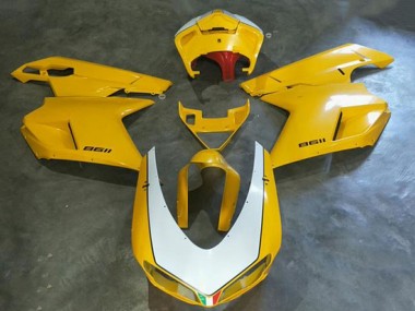 Carenado Moto Kawasaki EX250 2008-2012 - Blanco Amarillo