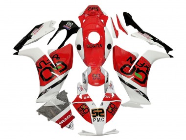 Carenado Moto Honda CBR1000RR 2012-2016 - Blanco Rojo Negro Go Fun