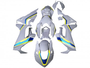 Carenado Moto Honda CBR1000RR 2017-2023 - Blanco Azul Amarillo