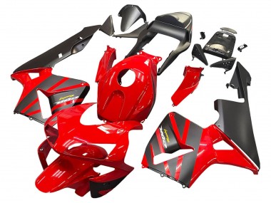 Carenado Moto Honda CBR600RR 2003-2004 - Rojo Negro Mate Carrera