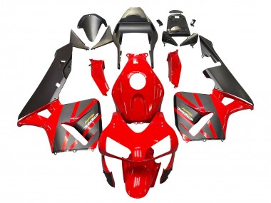 Carenado Moto Honda CBR600RR 2003-2004 - Rojo Negro Mate Carrera