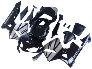 Carenado Moto Honda CBR600RR 2003-2004 - Plata Negro Brillante