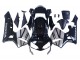 Carenado Moto Honda CBR600RR 2003-2004 - Plata Negro Brillante