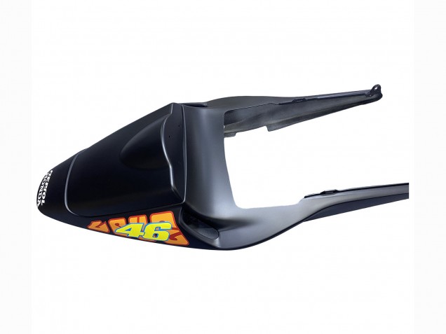Carenado Moto Honda CBR600RR 2003-2004 - Negro Mate Naranja Repsol Rossi 46