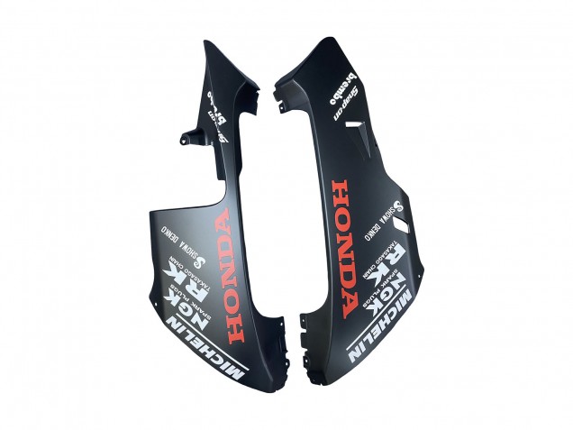 Carenado Moto Honda CBR600RR 2003-2004 - Negro Mate Naranja Repsol Rossi 46