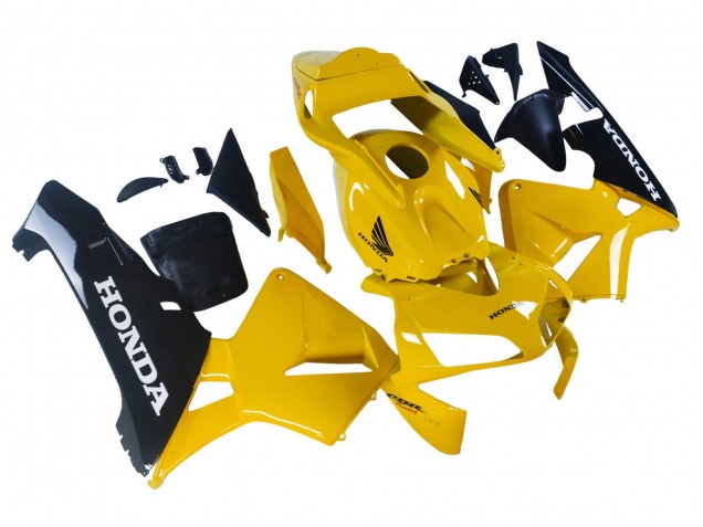 Carenado Moto Honda CBR600RR 2003-2004 - Amarillo Negro Brillante