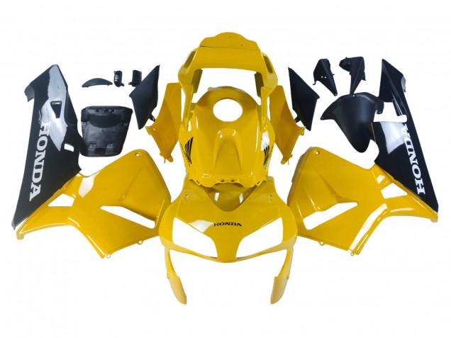Carenado Moto Honda CBR600RR 2003-2004 - Amarillo Negro Brillante