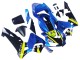 Carenado Moto Honda CBR600RR 2003-2004 - Azul Neon Amarillo Negro Brillante Tiburón