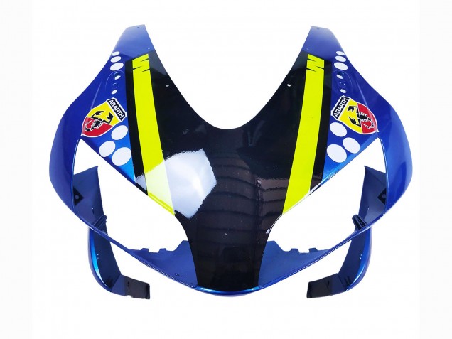 Carenado Moto Honda CBR600RR 2003-2004 - Azul Neon Amarillo Negro Brillante Tiburón