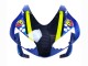 Carenado Moto Honda CBR600RR 2003-2004 - Azul Neon Amarillo Negro Brillante Tiburón