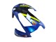 Carenado Moto Honda CBR600RR 2003-2004 - Azul Neon Amarillo Negro Brillante Tiburón