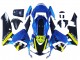 Carenado Moto Honda CBR600RR 2003-2004 - Azul Neon Amarillo Negro Brillante Tiburón