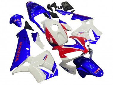 Carenado Moto Honda CBR600RR 2003-2004 - Blanco Azul Rojo HRC