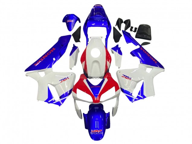 Carenado Moto Honda CBR600RR 2003-2004 - Blanco Azul Rojo HRC