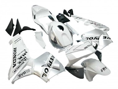 Carenado Moto Honda CBR600RR 2003-2004 - Blanco Plata Negro Repsol