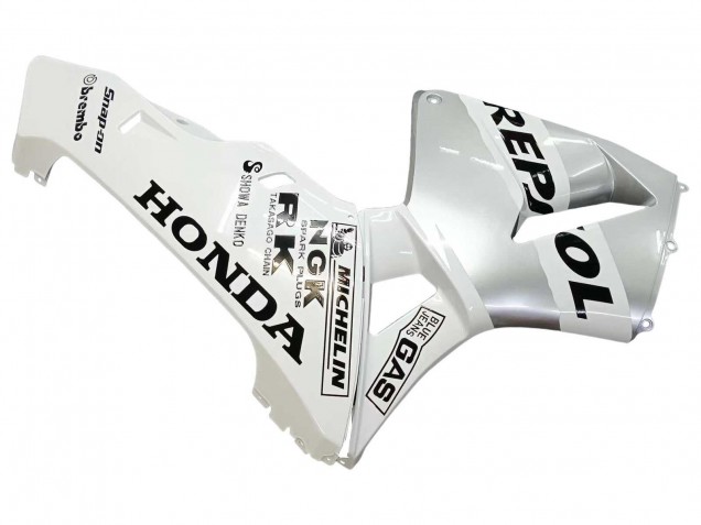 Carenado Moto Honda CBR600RR 2003-2004 - Blanco Plata Negro Repsol