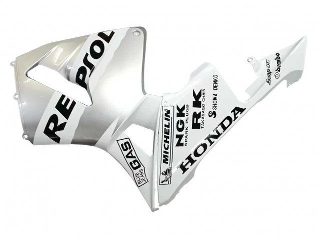 Carenado Moto Honda CBR600RR 2003-2004 - Blanco Plata Negro Repsol