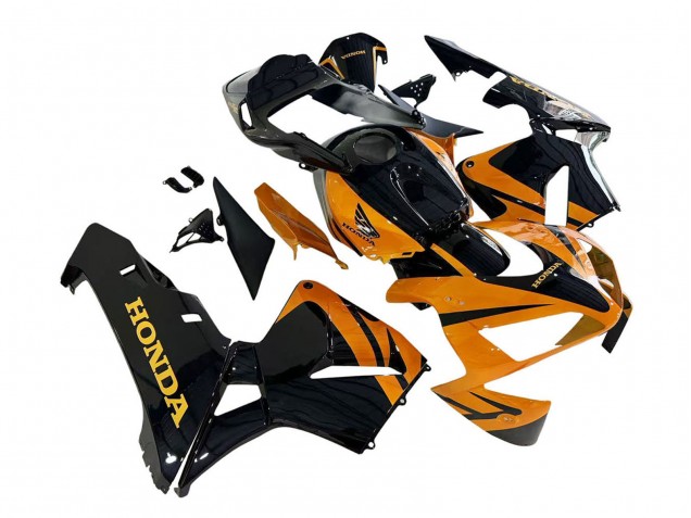 Kits Carenado Moto Honda CBR600RR 2003-2004 - Naranja Blanco Rojo Negro Brillante Repsol