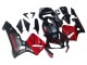 Carenado Moto Honda CBR600RR 2003-2004 - Rojo Negro Brillante Negro Mate