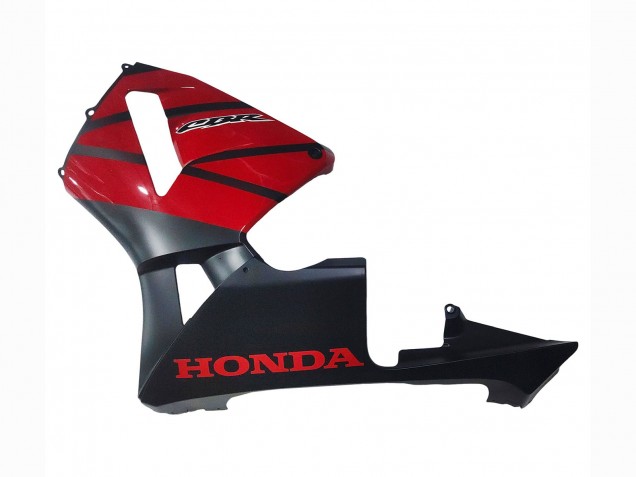 Carenado Moto Honda CBR600RR 2003-2004 - Rojo Negro Brillante Negro Mate