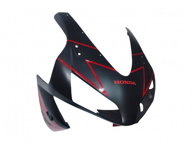 Carenado Moto Honda CBR600RR 2003-2004 - Rojo Negro Brillante Negro Mate
