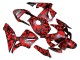 Carenado Moto Honda CBR600RR 2003-2004 - Negro Rojo Gris Camouflage