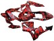 Carenado Moto Honda CBR600RR 2003-2004 - Negro Rojo Gris Camouflage