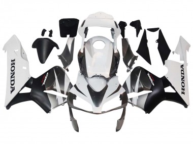 Carenado Moto Honda CBR600RR 2003-2004 - Blanco Negro Mate Carrera