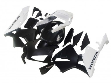 Carenado Moto Honda CBR600RR 2003-2004 - Blanco Negro Mate