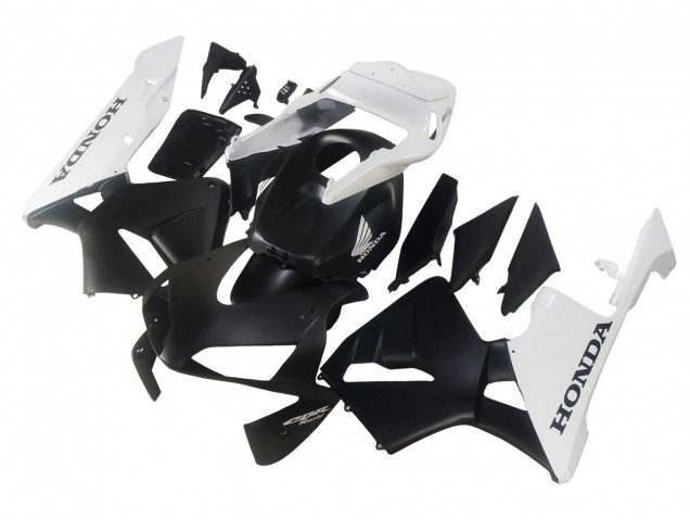 Carenado Moto Honda CBR600RR 2003-2004 - Blanco Negro Mate