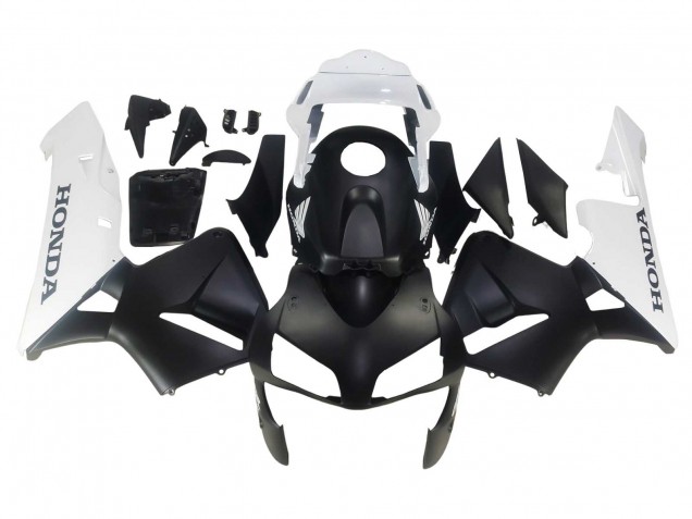 Carenado Moto Honda CBR600RR 2003-2004 - Blanco Negro Mate