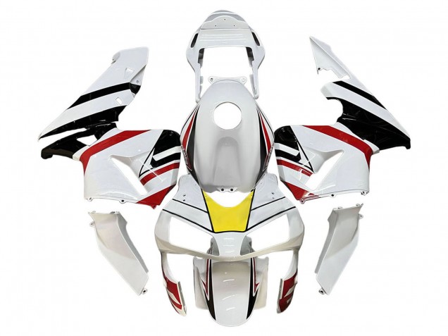 Carenado Moto Honda CBR600RR 2003-2004 - Blanco Rojo Amarillo Negro