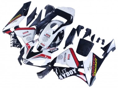 Carenado Moto Honda CBR600RR 2003-2004 - Blanco Rojo Negro Brillante DENSO Rimont