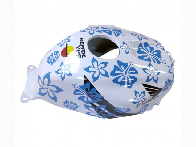 Carenado Moto Honda CBR600RR 2003-2004 - Blanco Azul Rojo Nastro Azzurro 46