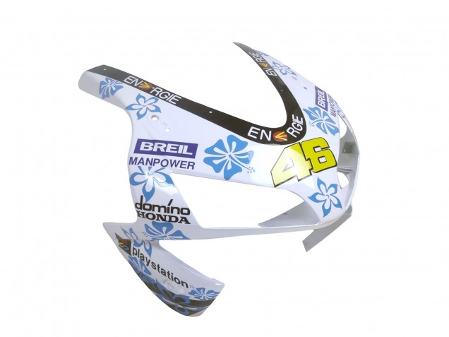 Carenado Moto Honda CBR600RR 2003-2004 - Blanco Azul Rojo Nastro Azzurro 46