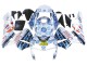 Carenado Moto Honda CBR600RR 2003-2004 - Blanco Azul Rojo Nastro Azzurro 46