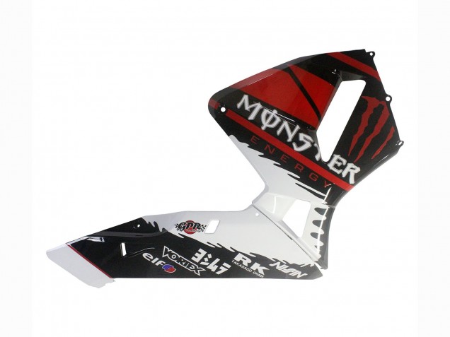 Carenado Moto Honda CBR600RR 2003-2004 - Blanco Rojo Negro Brillante Monstruo